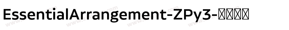 EssentialArrangement-ZPy3字体转换