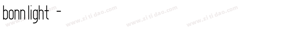 bonn_light转换器字体转换