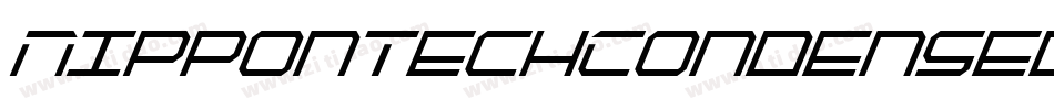 NipponTechCondensedBoldItalic-7vwB字体转换