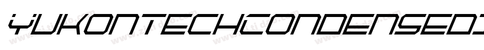 YukonTechCondensedItalic-XoJd字体转换