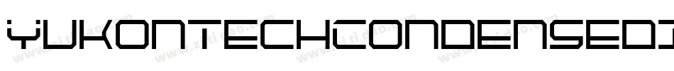 YukonTechCondensedItalic-XoJd字体转换