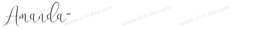 Amanda字体转换