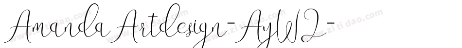 AmandaArtdesign-AyW2字体转换