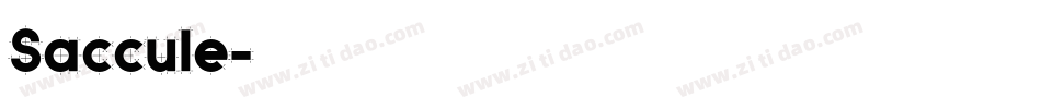 Saccule字体转换