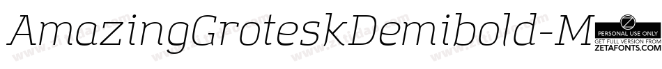 AmazingGroteskDemibold-M8Yp字体转换