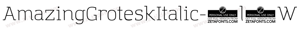 AmazingGroteskItalic-2l7W字体转换