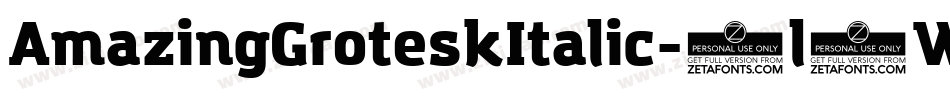 AmazingGroteskItalic-2l7W字体转换