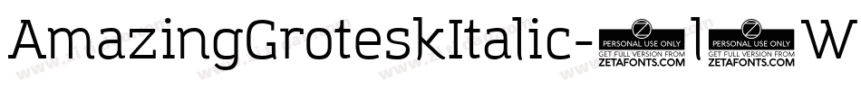 AmazingGroteskItalic-2l7W字体转换