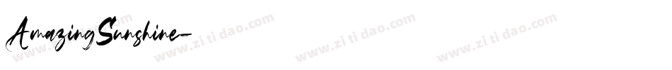 AmazingSunshine字体转换