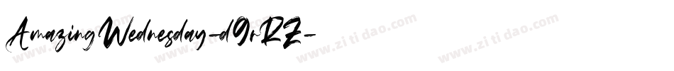 AmazingWednesday-d9rRZ字体转换