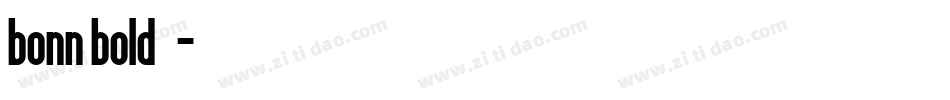 bonn_bold手机版字体转换