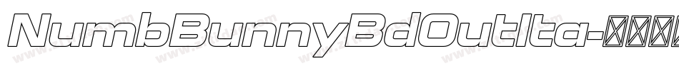 NumbBunnyBdOutIta字体转换