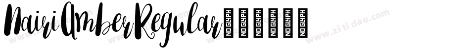 NairiAmberRegular字体转换