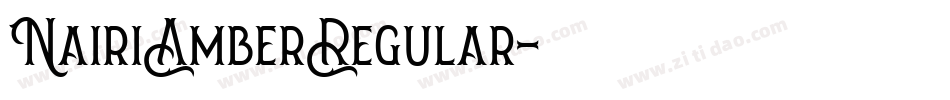 NairiAmberRegular字体转换
