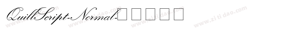 QuillScript-Normal字体转换