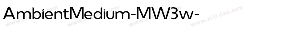 AmbientMedium-MW3w字体转换