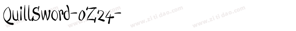 QuillSword-0Z24字体转换