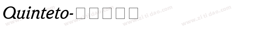Quinteto字体转换