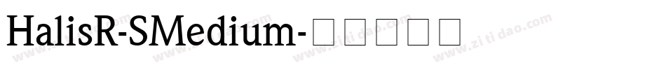 HalisR-SMedium字体转换