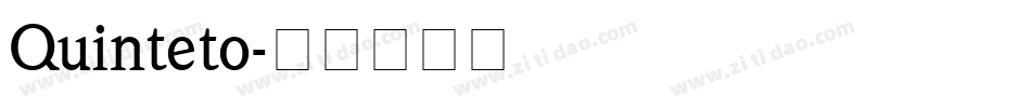 Quinteto字体转换