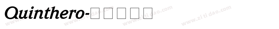 Quinthero字体转换