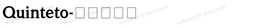 Quinteto字体转换