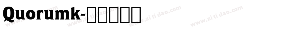 Quorumk字体转换