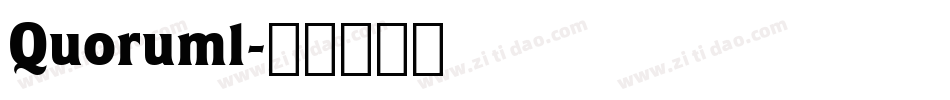 Quoruml字体转换