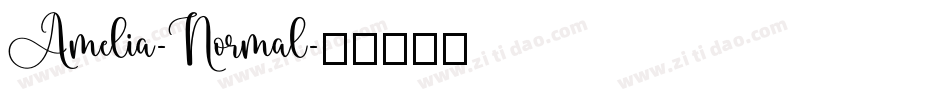 Amelia-Normal字体转换