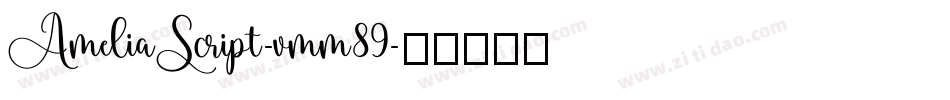 AmeliaScript-vmm89字体转换