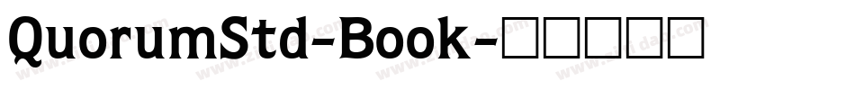 QuorumStd-Book字体转换