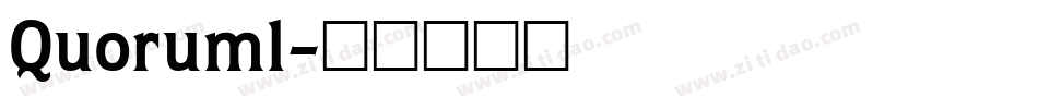 Quoruml字体转换