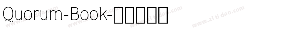Quorum-Book字体转换