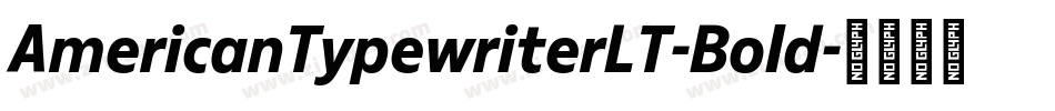 AmericanTypewriterLT-Bold字体转换