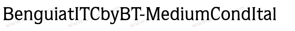 BenguiatITCbyBT-MediumCondItal字体转换
