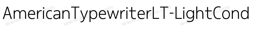 AmericanTypewriterLT-LightCond字体转换