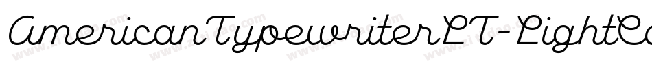 AmericanTypewriterLT-LightCond字体转换