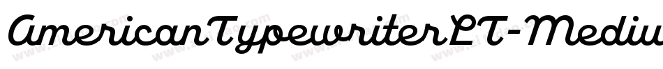 AmericanTypewriterLT-Medium字体转换