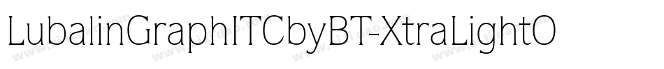LubalinGraphITCbyBT-XtraLightOb字体转换