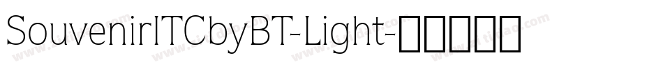 SouvenirITCbyBT-Light字体转换