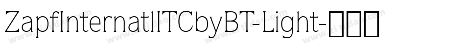 ZapfInternatlITCbyBT-Light字体转换