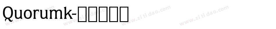 Quorumk字体转换