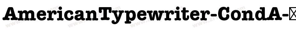 AmericanTypewriter-CondA字体转换