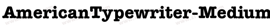 AmericanTypewriter-MediumA字体转换