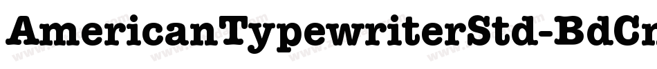 AmericanTypewriterStd-BdCnd字体转换