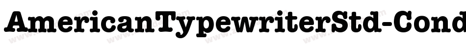 AmericanTypewriterStd-Cond字体转换