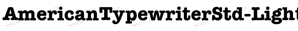 AmericanTypewriterStd-Light字体转换