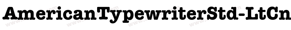 AmericanTypewriterStd-LtCnd字体转换
