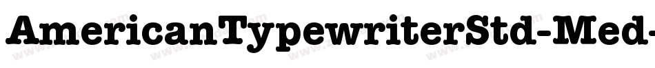 AmericanTypewriterStd-Med字体转换