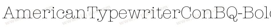 AmericanTypewriterConBQ-Bold字体转换